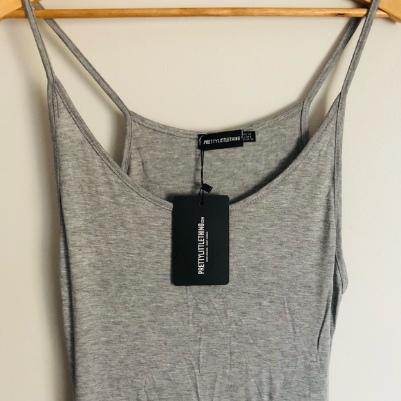 NWT grey jersey strappy maxi dress - Picture 2 of 9